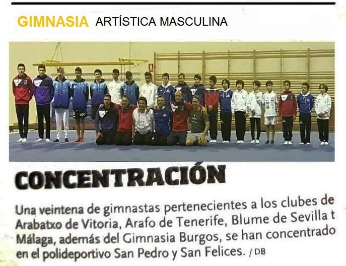 GIMNASIA ARTÍSTICA. CLUB GIMNASIA BURGOS