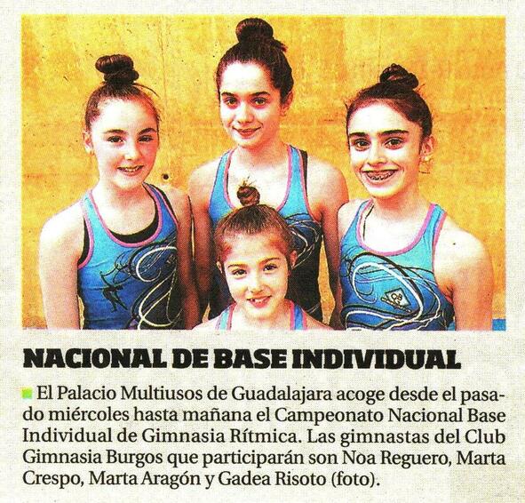el correo de Burgos club gimnasia burgos Gimnasia Rítmica